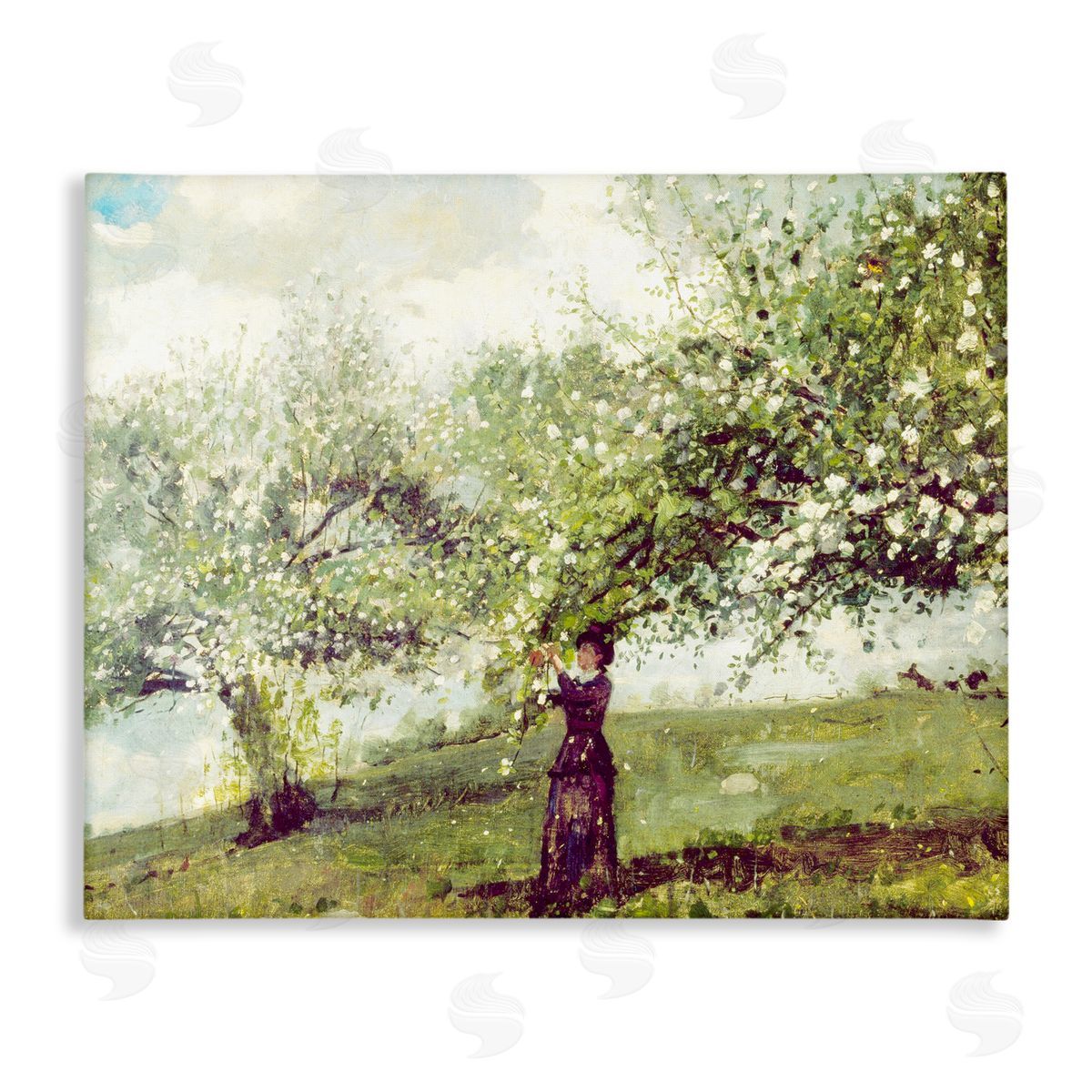 Leah Straatsma Vintage Gathering Blossoms Canvas Wall Art Print