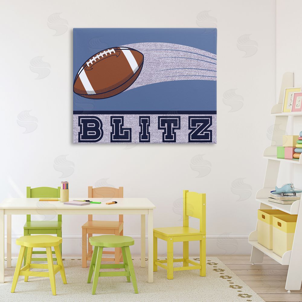 Marcus Prime Blitz Vintage Football Printed Wall Art in Room