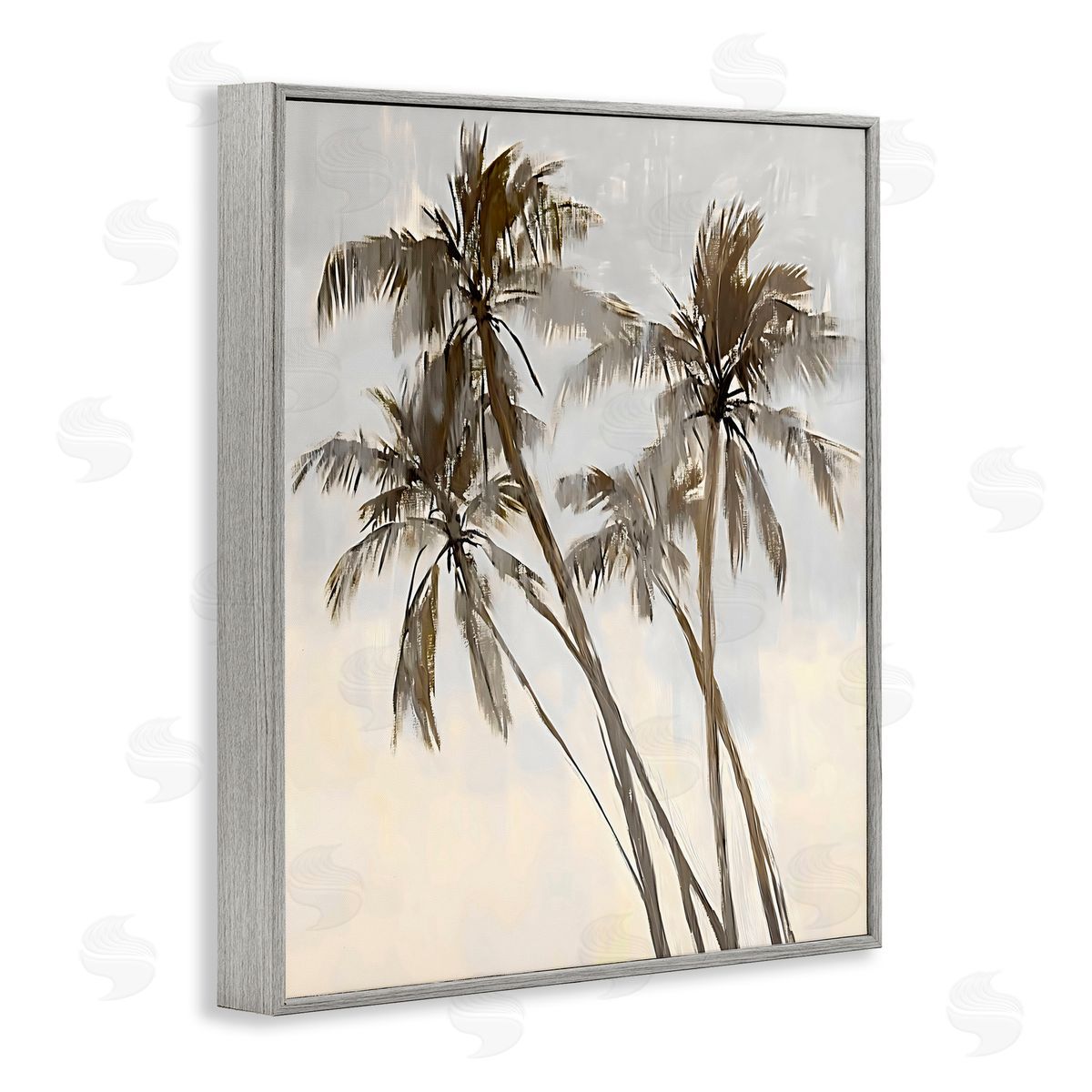 Creative Studio Palm Tree Tango Gray Framed Giclee Art Print