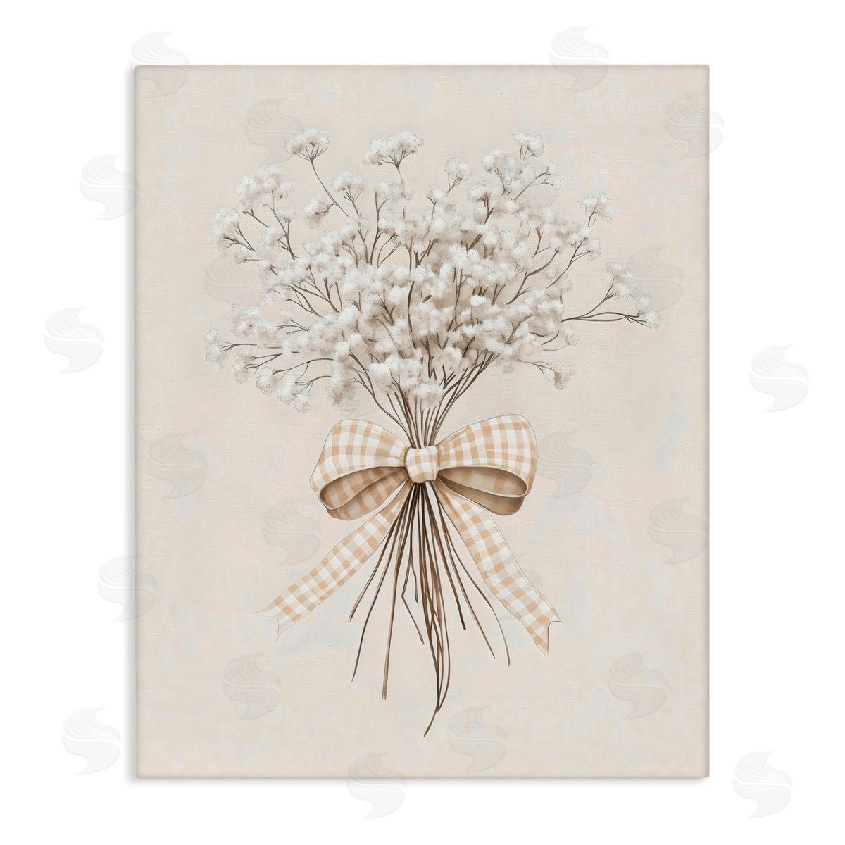 Arlington Prints Farmhouse Baby's Breath Canvas Wall Art Print