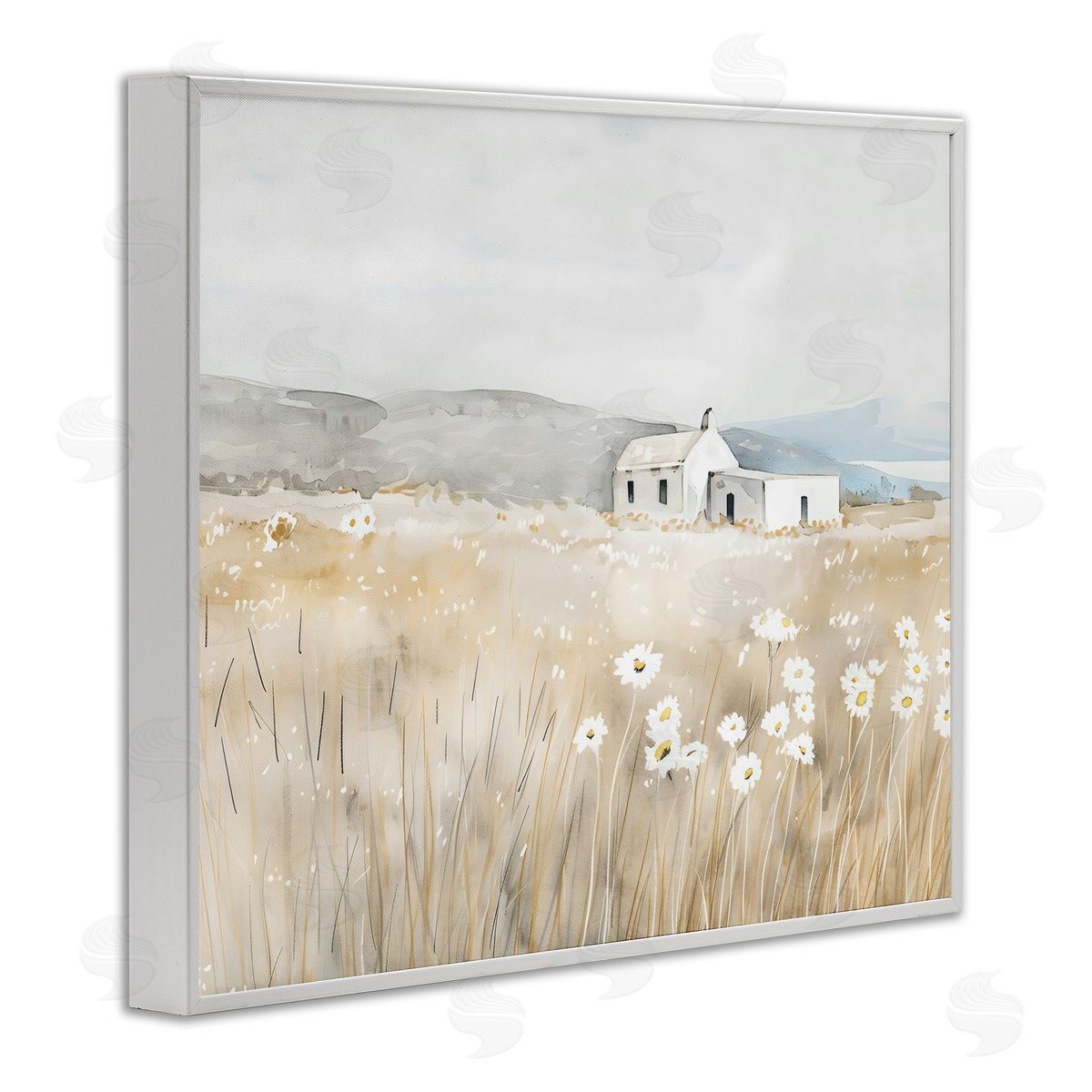 Creative Studio Rustic Landscape Pasture White Frame Giclee Art Print