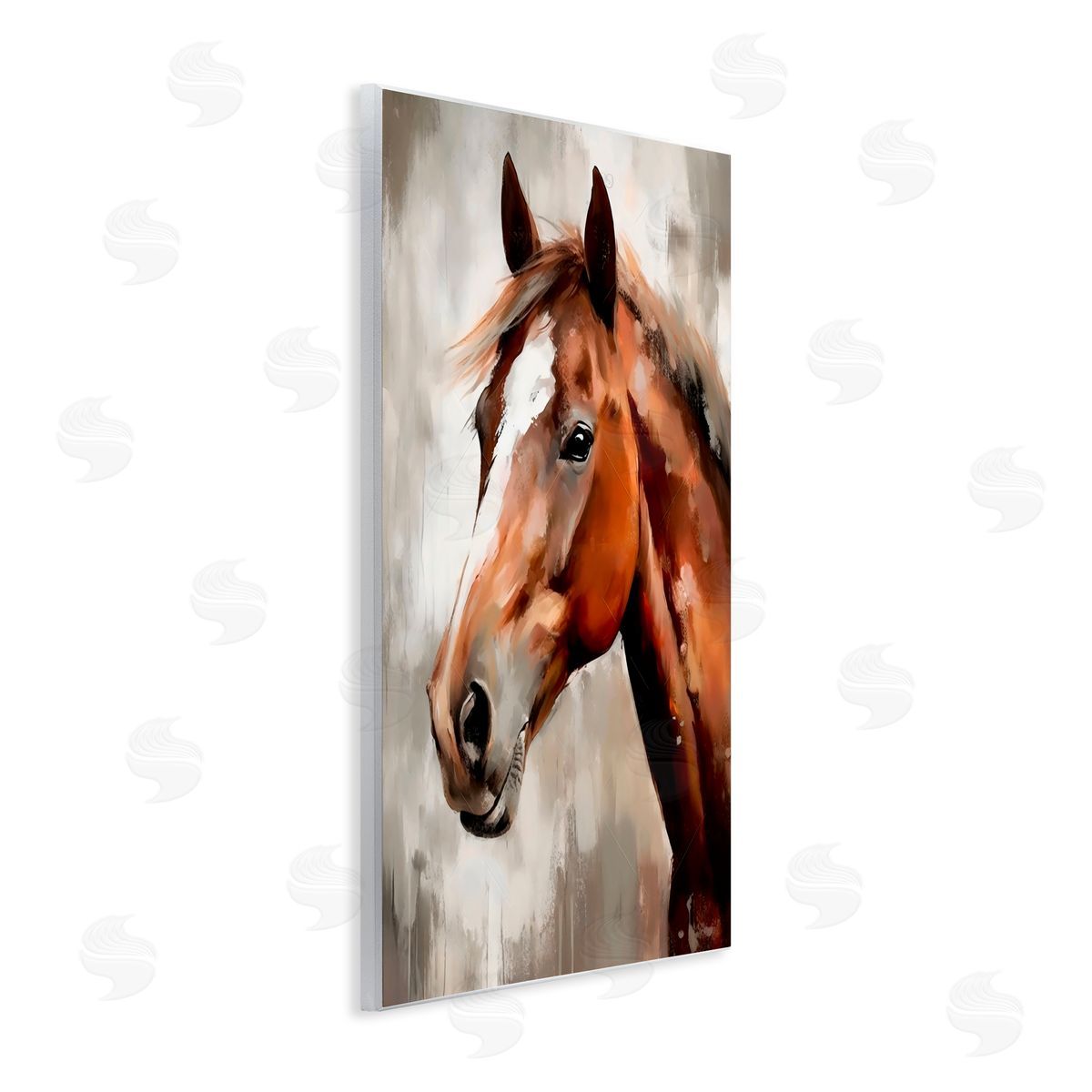 Creative Studio Chocolate Pony Portrait Wall Plaque Art Print