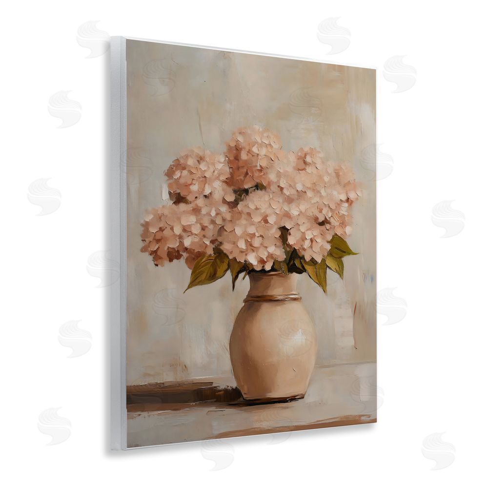 Franklyn Gregory Classic Blush Pink Hydrangeas Wall Plaque Art Print