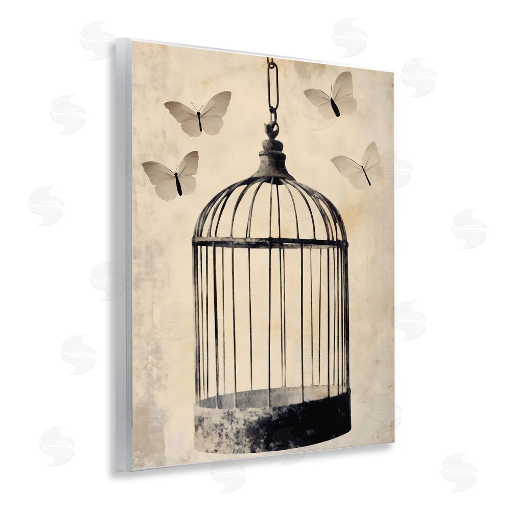 Franklyn Gregory Antique Uncaged Butterflies Wall Plaque Art Print