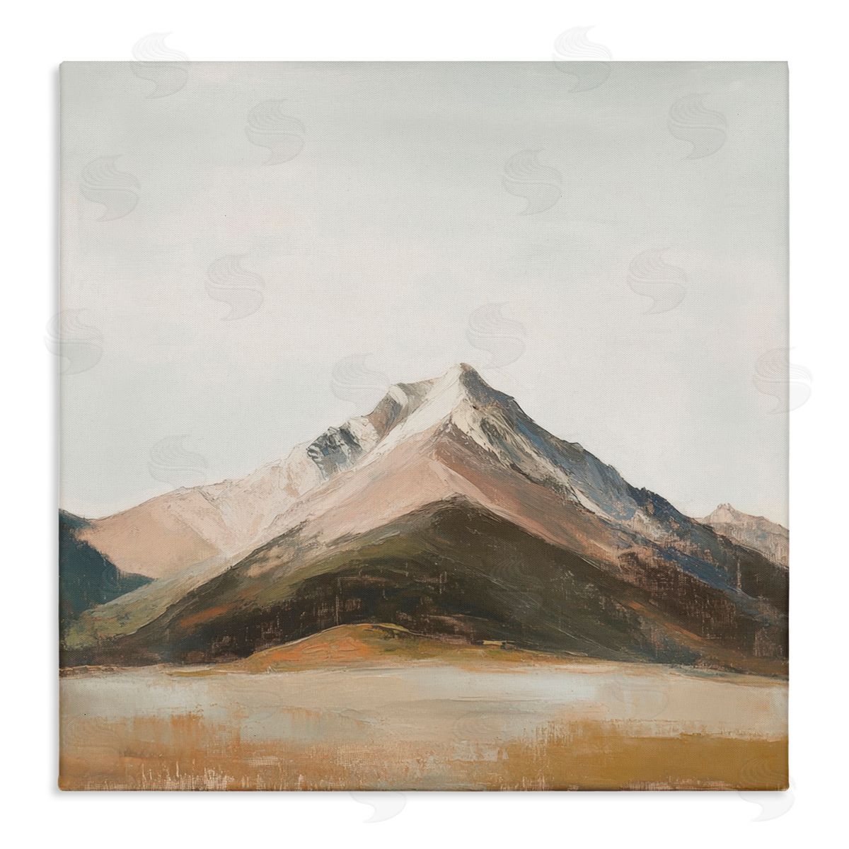 Petal Prints Design Solemn Mountain Landscape Canvas Wall Art Print