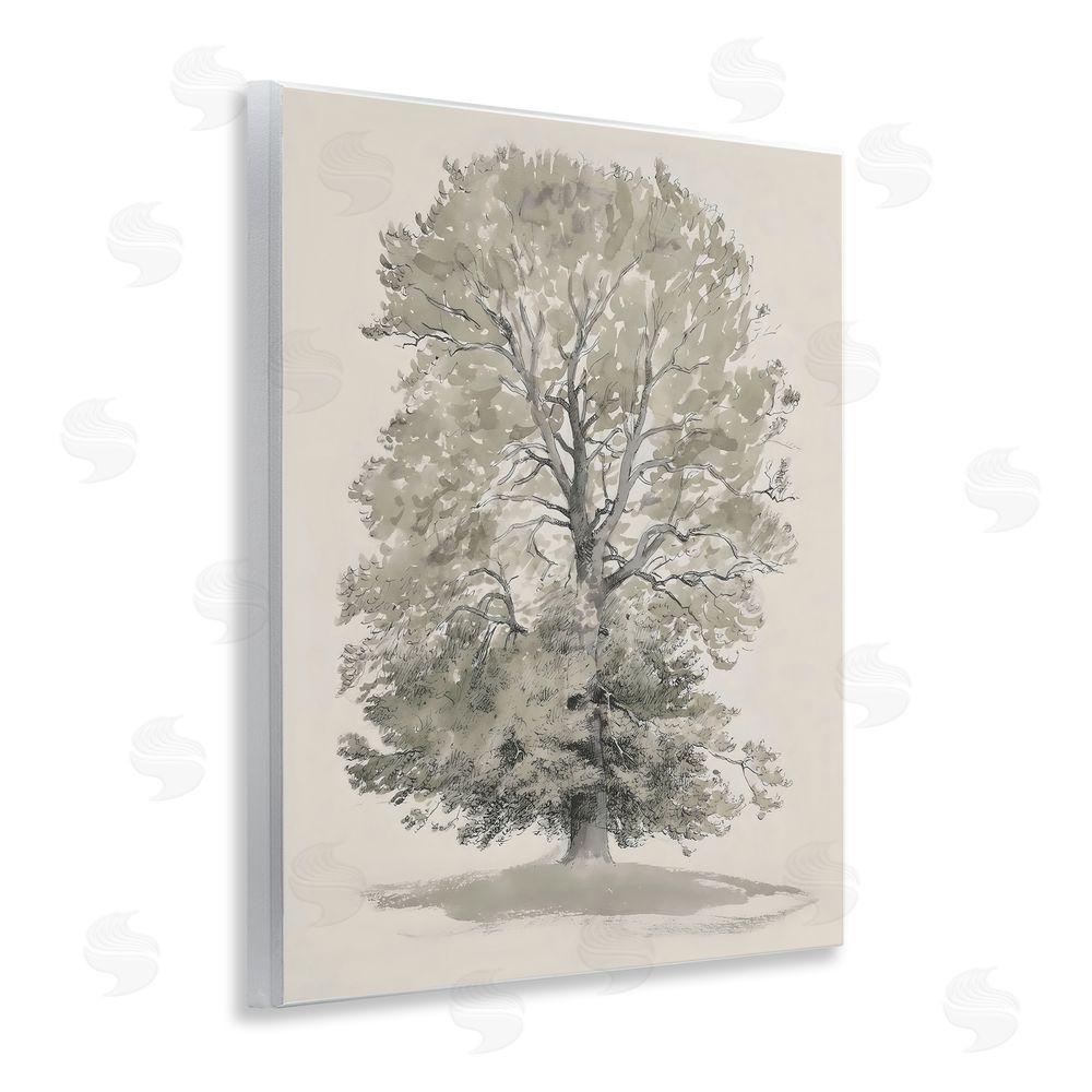 Riley B Vintage Farmhouse Tall Tree Wall Plaque Art Print