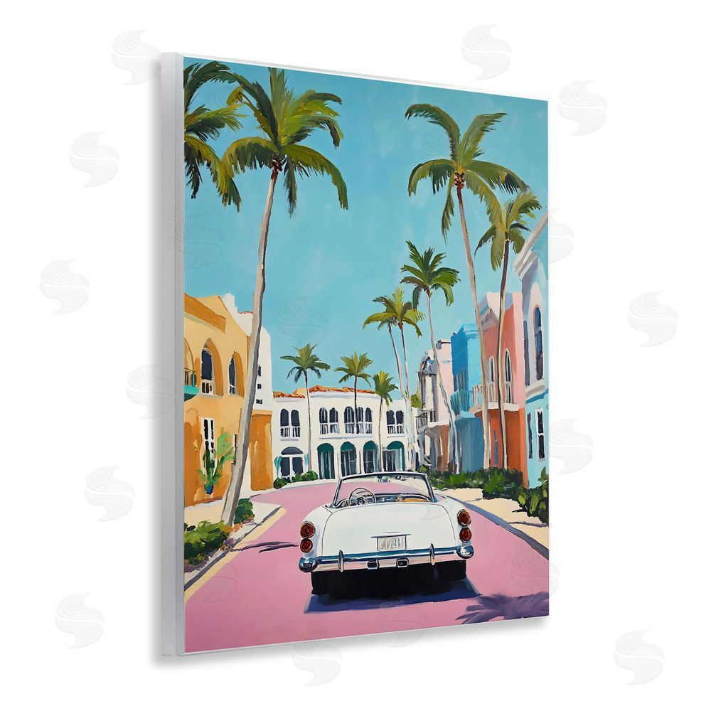 Franklyn Gregory Tropical Coasting Classic Car Wall Plaque Art Print