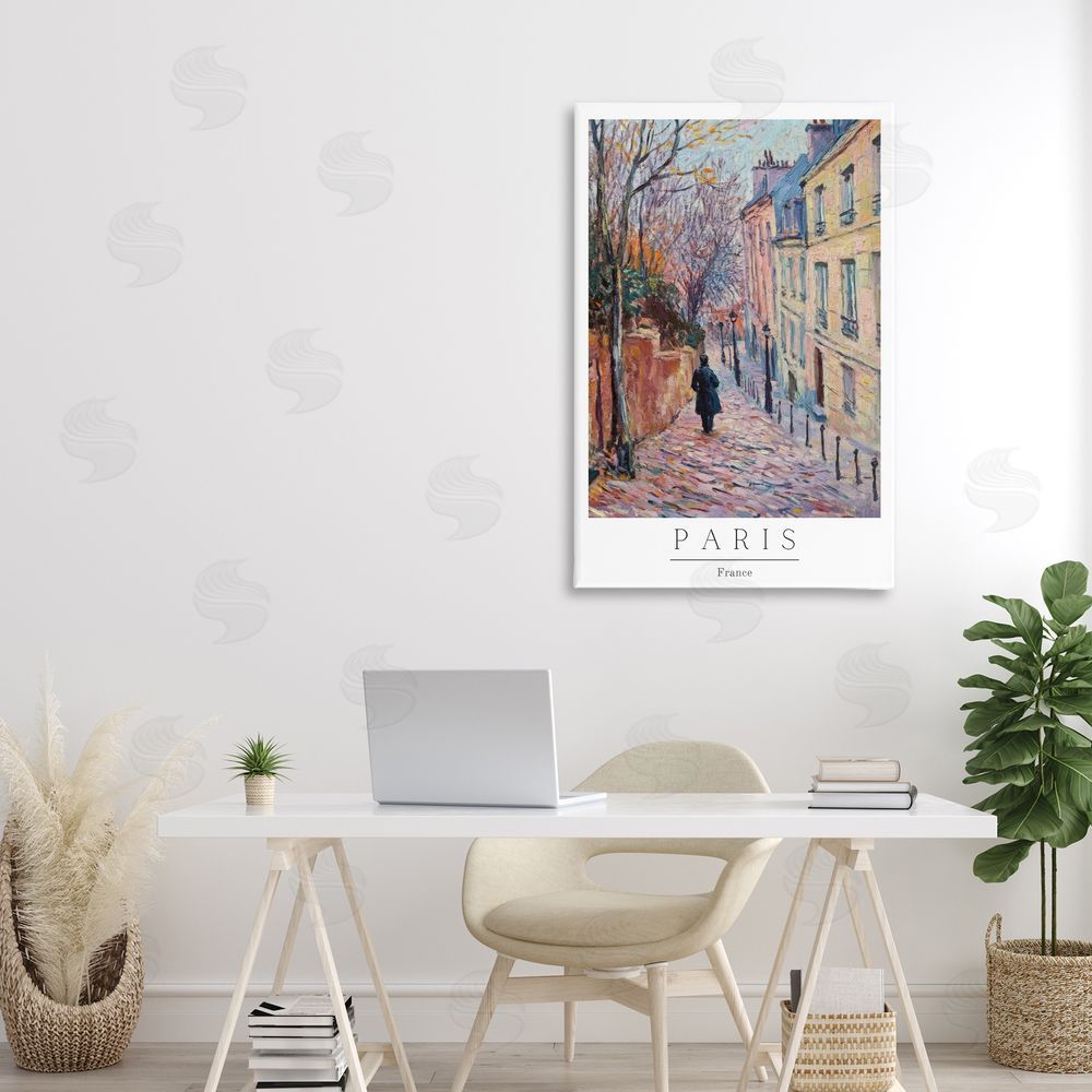 Petal Prints Design Fall Paris Street scene Canvas Art on Wall