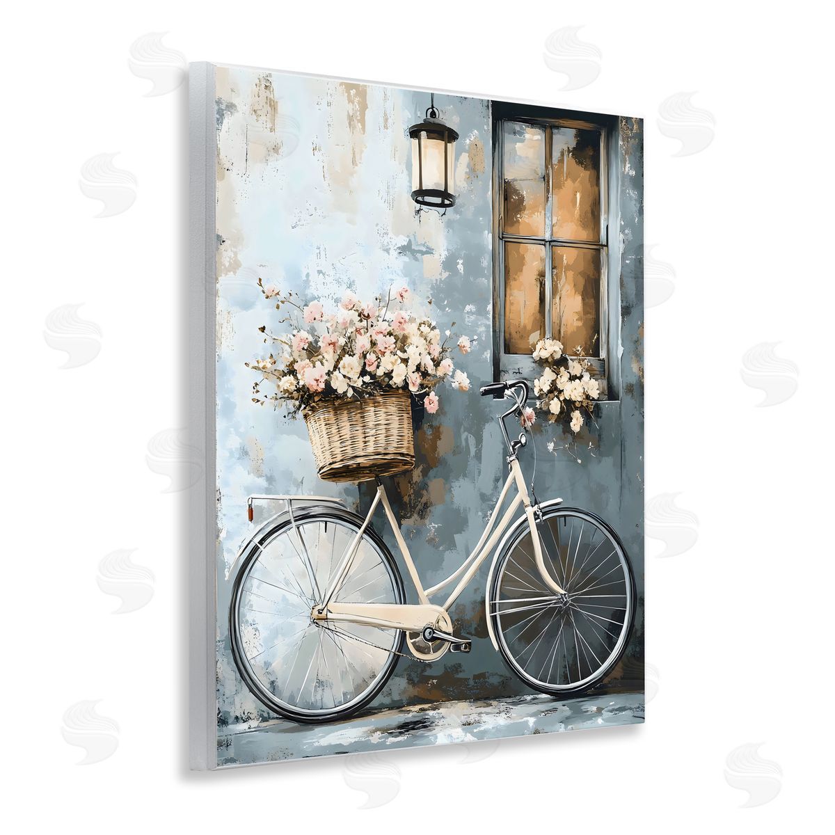 Creative Studio Charming Peaceful Botanical Bike Wall Plaque Art Print