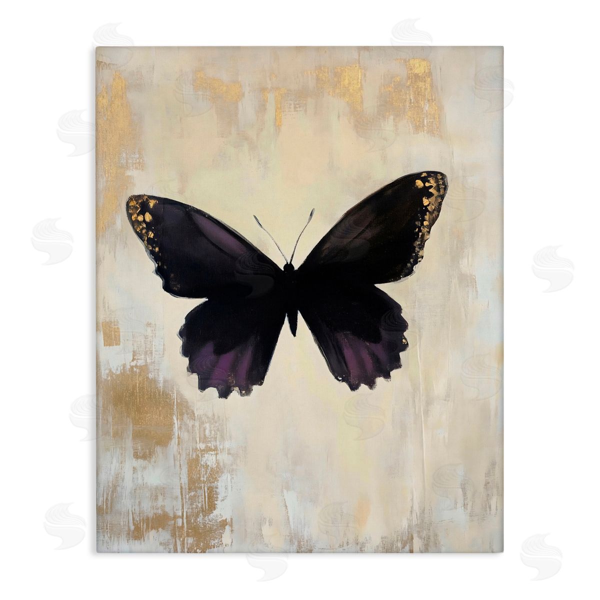Franklyn Gregory Rustic Amethyst Butterfly Canvas Wall Art Print
