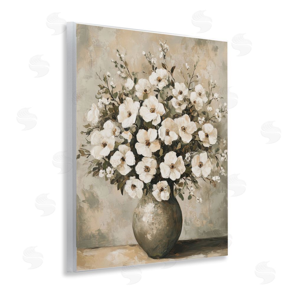 Petal Prints Design Bold Contrast Floral Arrangement Wall Plaque Art Print
