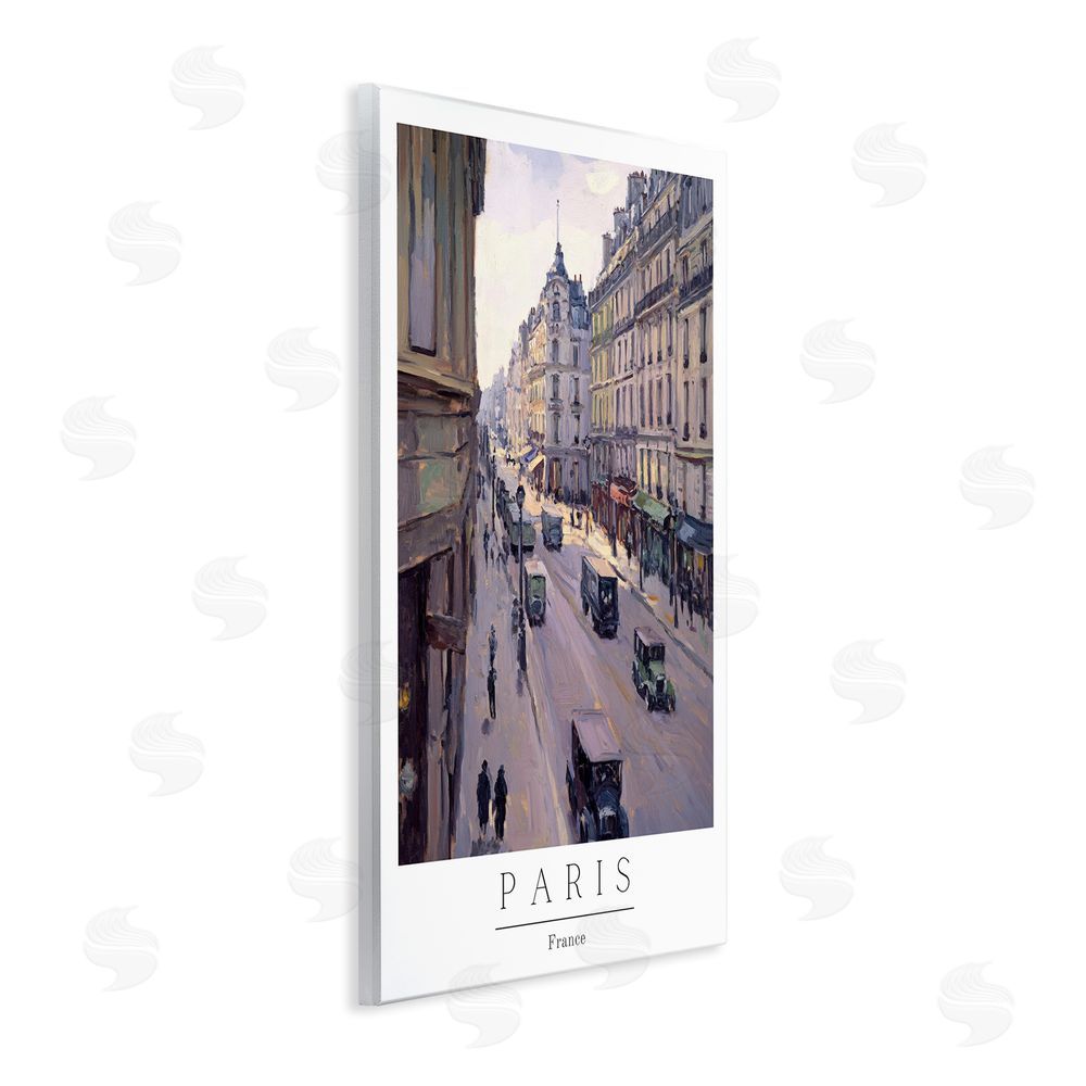Petal Prints Design Paris Streets Vintage Scene Wall Plaque Art Print