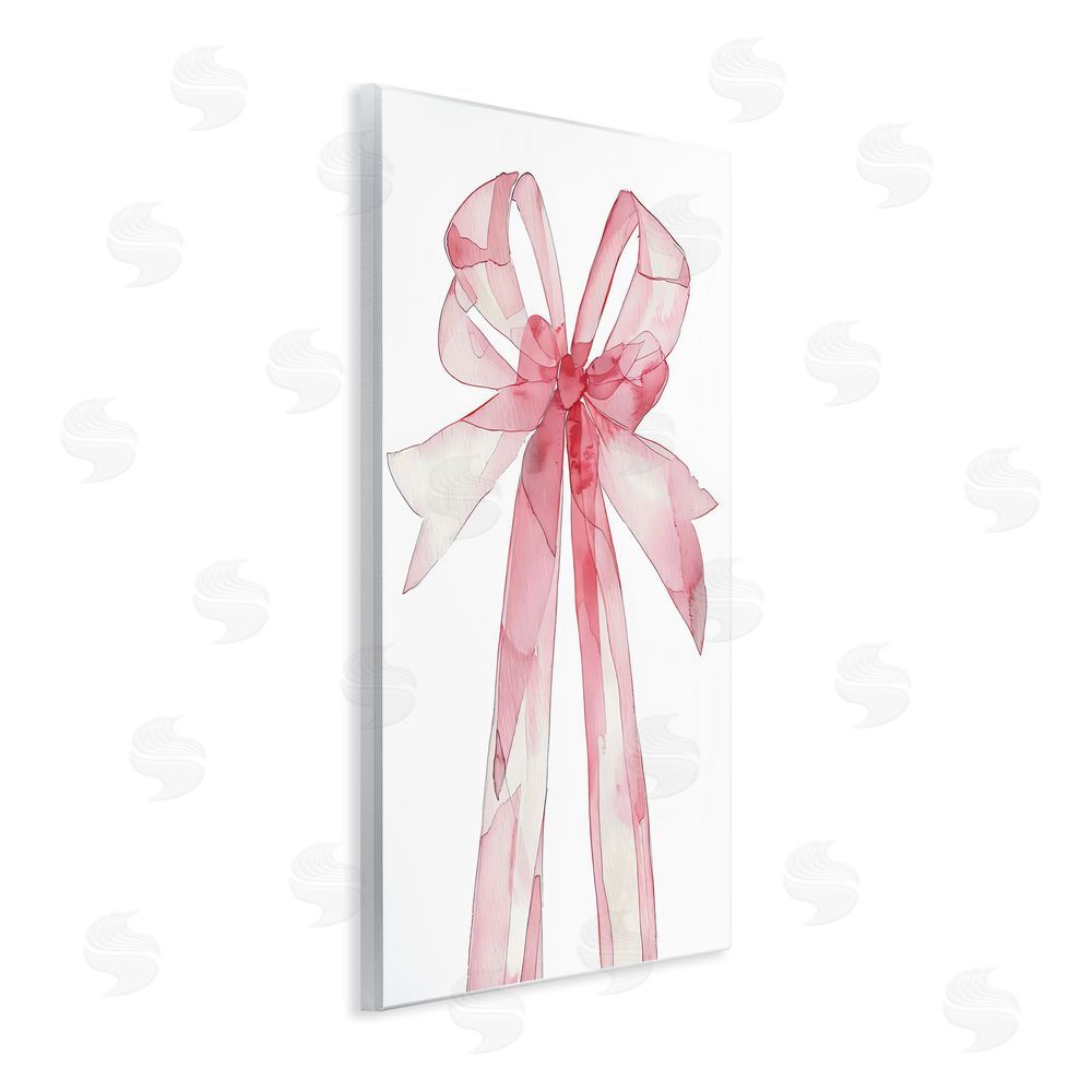 LSR Design Studio Coquette Pink Bow Illustration Wall Plaque Art Print