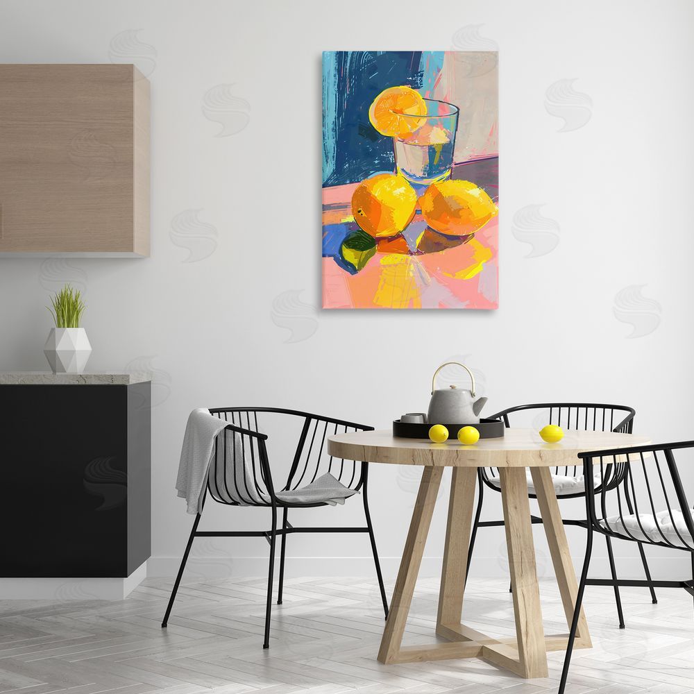Creative Studio Lemon Water Table Spread Printed Wall Art in Room