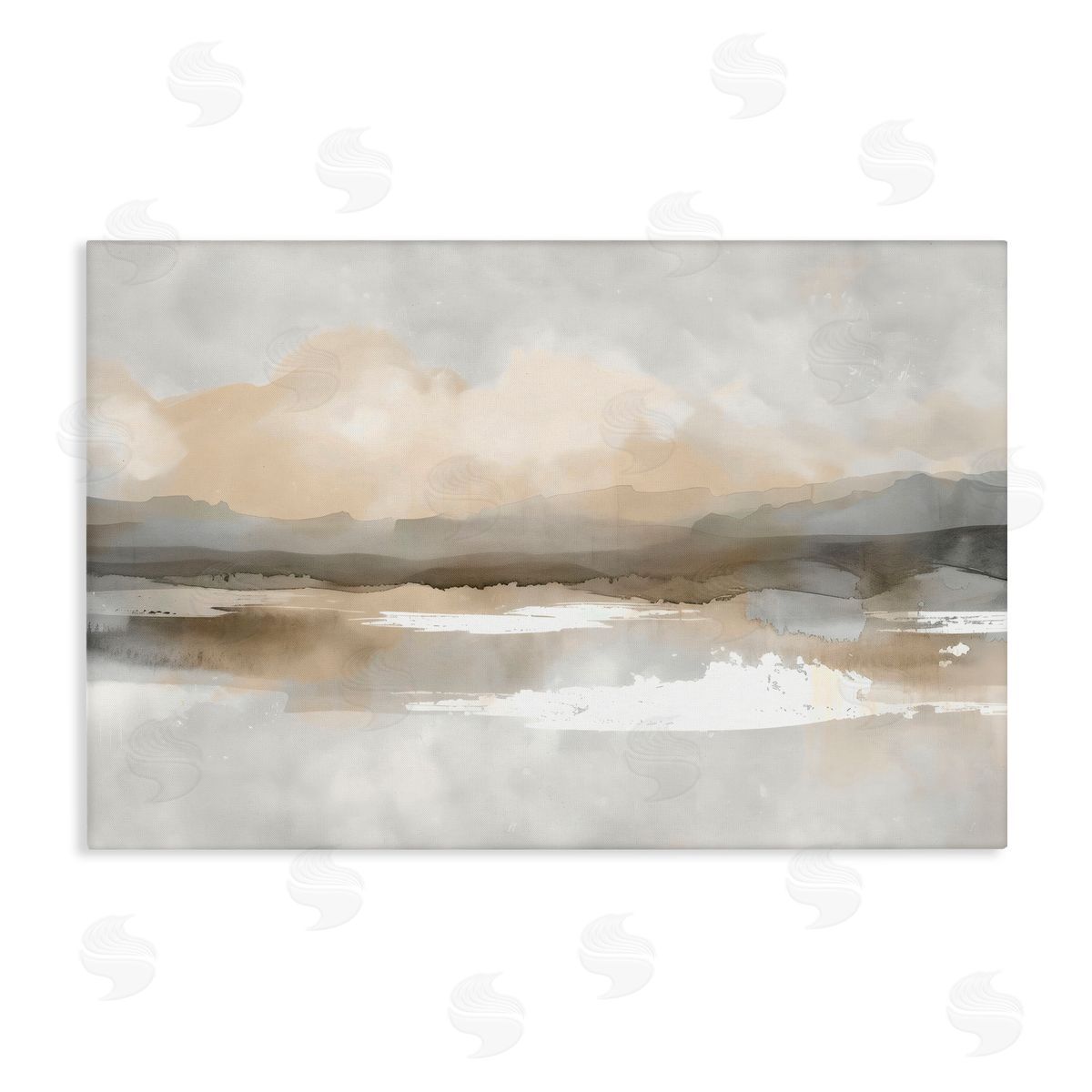 Creative Studio Subtle Watercolor Mountains Canvas Wall Art Print
