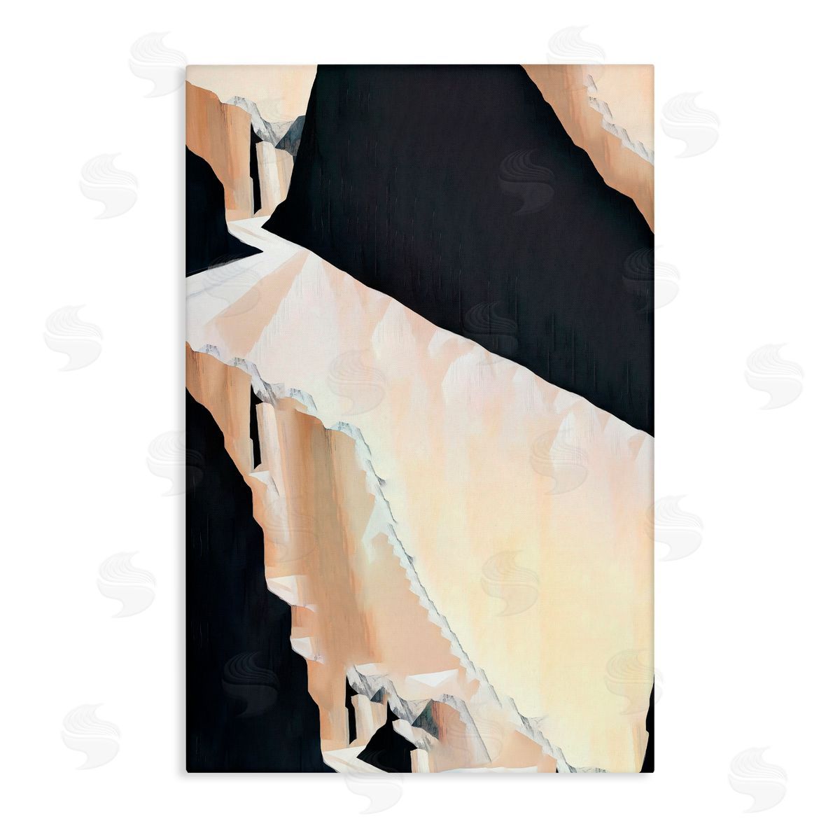 Gina Kelly Modern Blocked Desert Landscape Canvas Wall Art Print