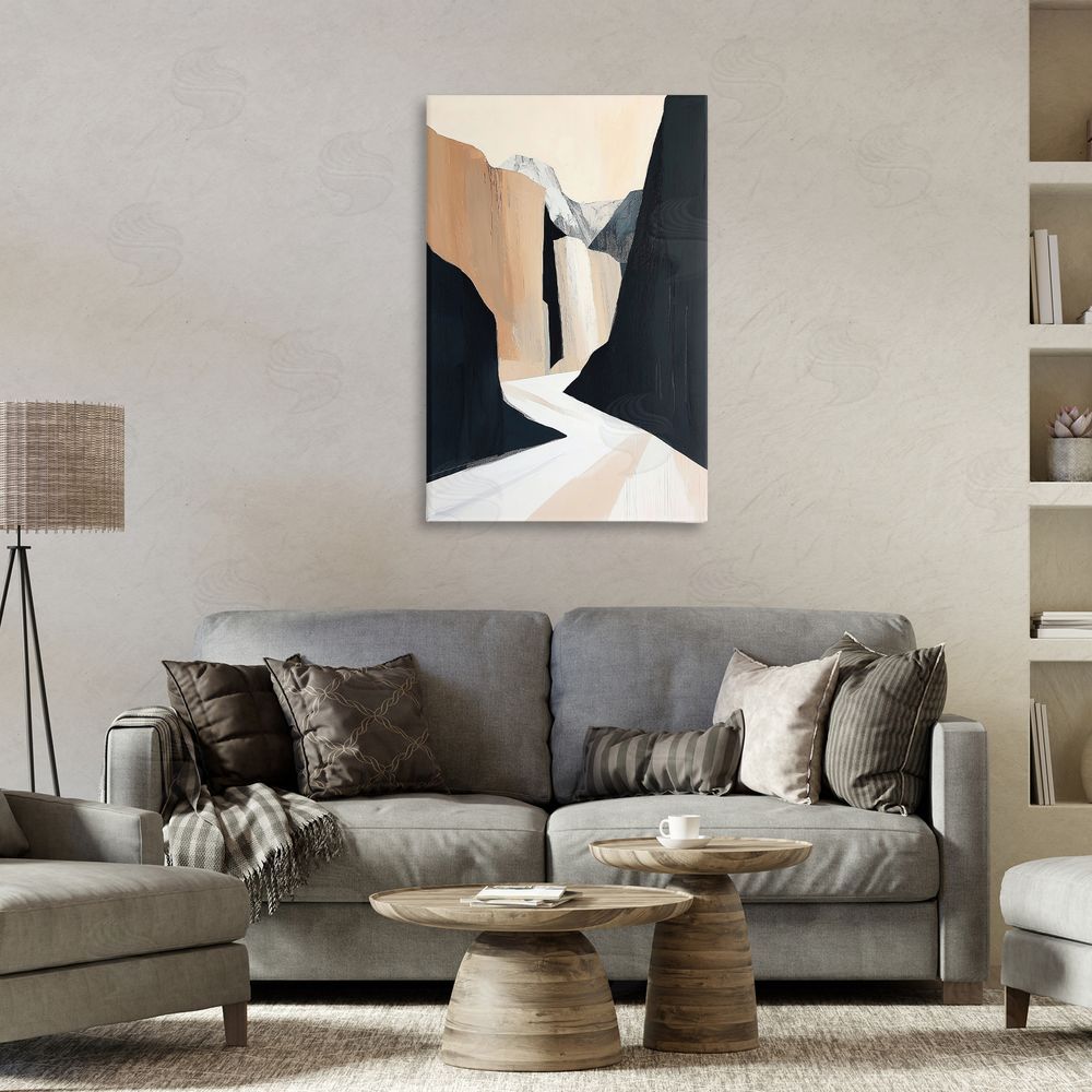 Gina Kelly Modern Blocked Desert Landscape Canvas Art on Wall