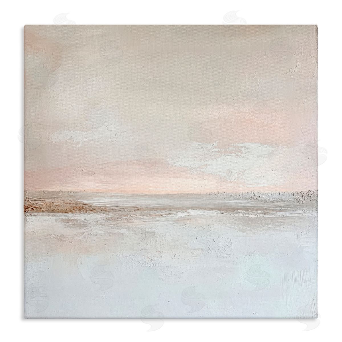 Petal Prints Design Muted Landscape Abstract Horizon Canvas Wall Art Print