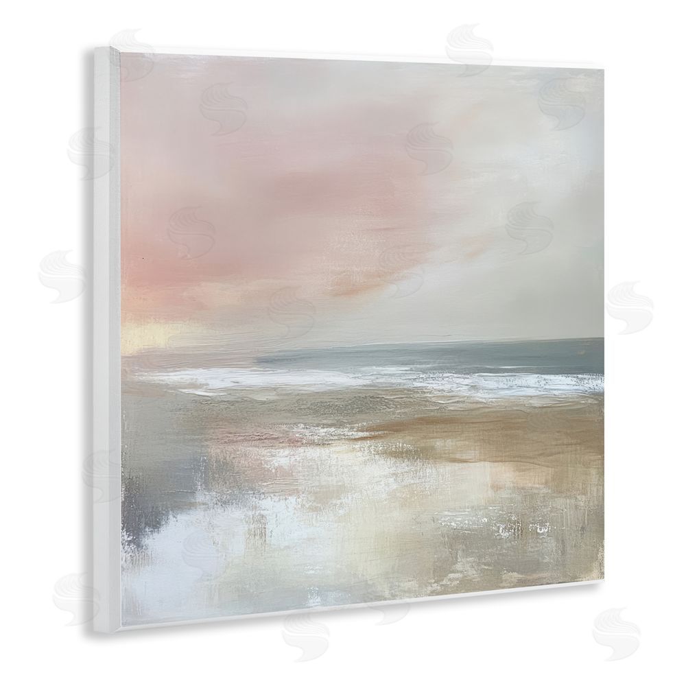 Petal Prints Design Muted Landscape Marsh Waters Wall Plaque Art Print