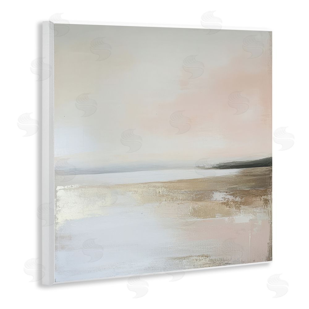 Petal Prints Design Muted Landscape Hidden Coast Wall Plaque Art Print