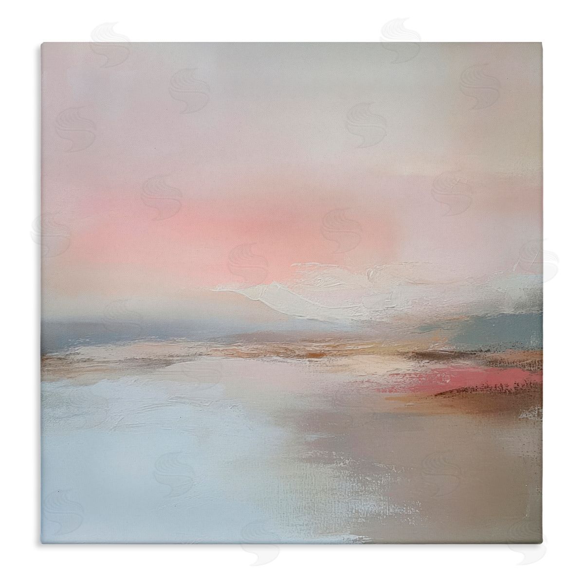 Petal Prints Design Muted Landscape Distant Horizon Canvas Wall Art Print