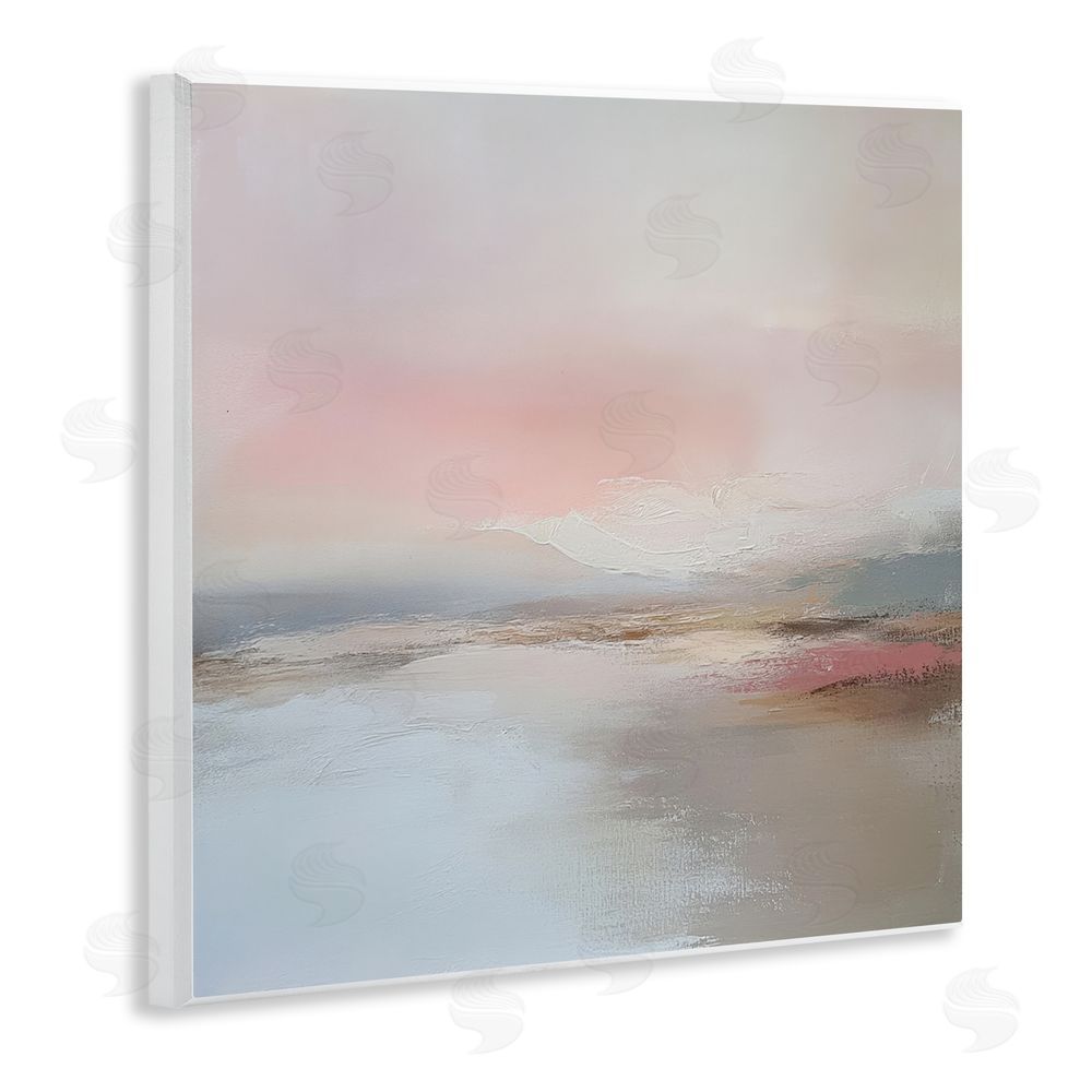 Petal Prints Design Muted Landscape Distant Horizon Wall Plaque Art Print