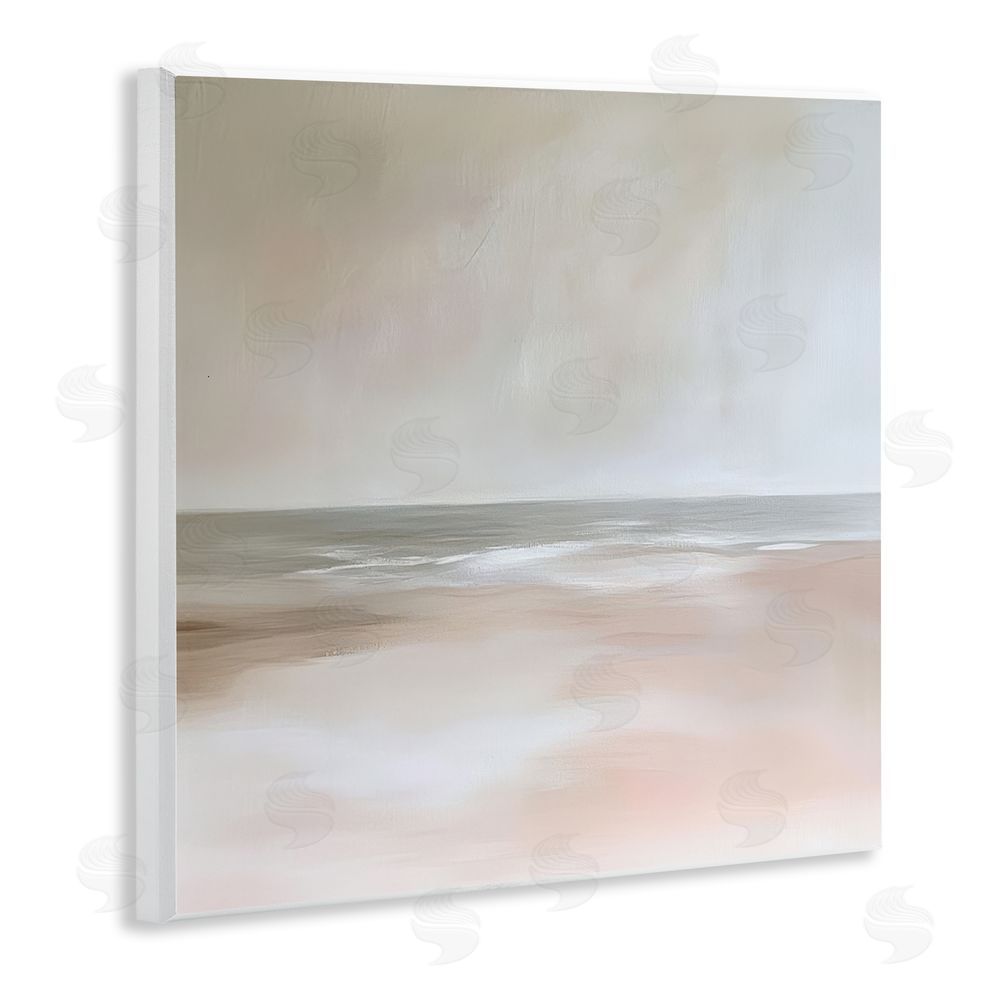 Petal Prints Design Muted Landscape Soft Coast Wall Plaque Art Print
