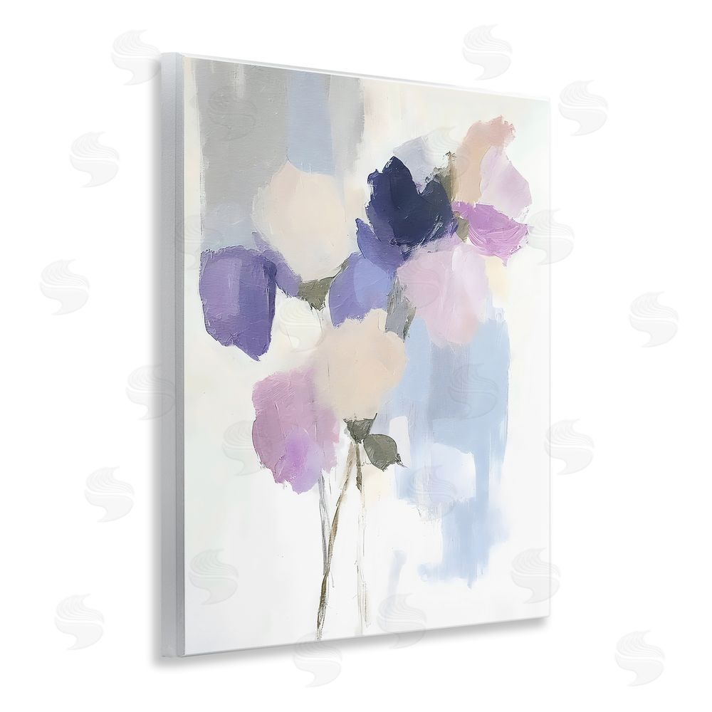Riley B Lavender Haze Abstract Florals Wall Plaque Art Print