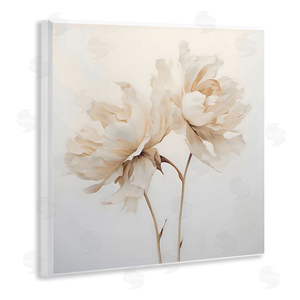 Creative Studio Soft Blooming White Peonies Wall Plaque Art Print