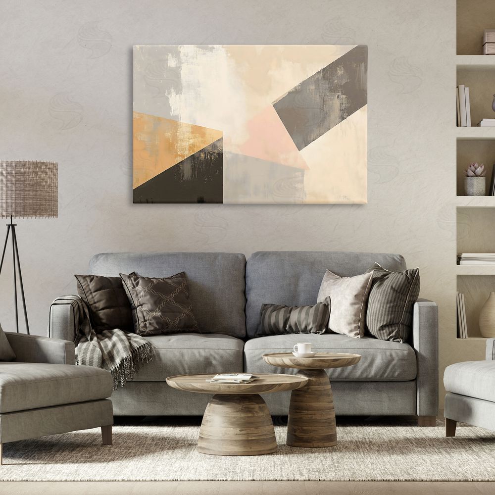 Franklyn Gregory Distinct Shapes Neutrals Canvas Art on Wall
