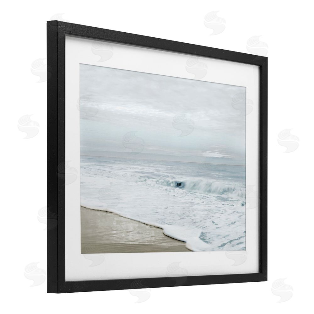 Natalie Carpentieri Morning Bliss Beach Scene Black Framed Print Under Glass Art