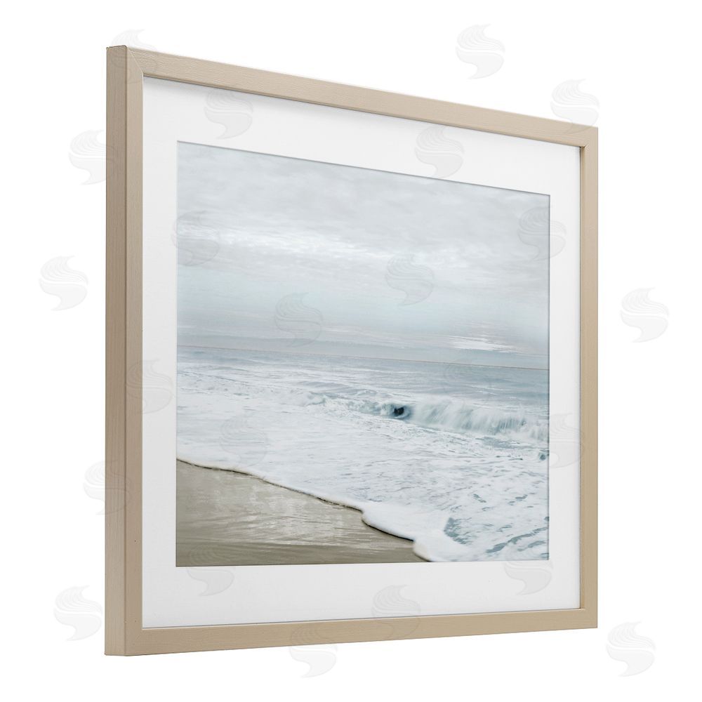 Natalie Carpentieri Morning Bliss Beach Scene Birch Framed Print Under Glass Art