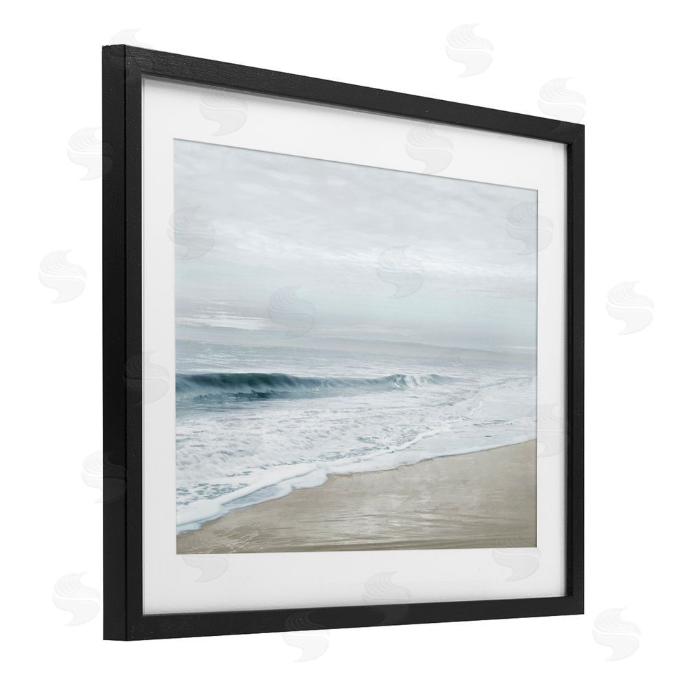 Natalie Carpentieri Morning Bliss Beach Coast Black Framed Print Under Glass Art