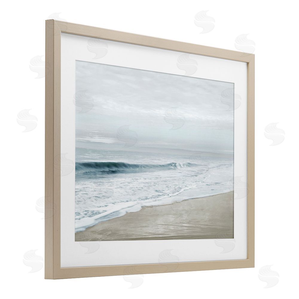 Natalie Carpentieri Morning Bliss Beach Coast Birch Framed Print Under Glass Art