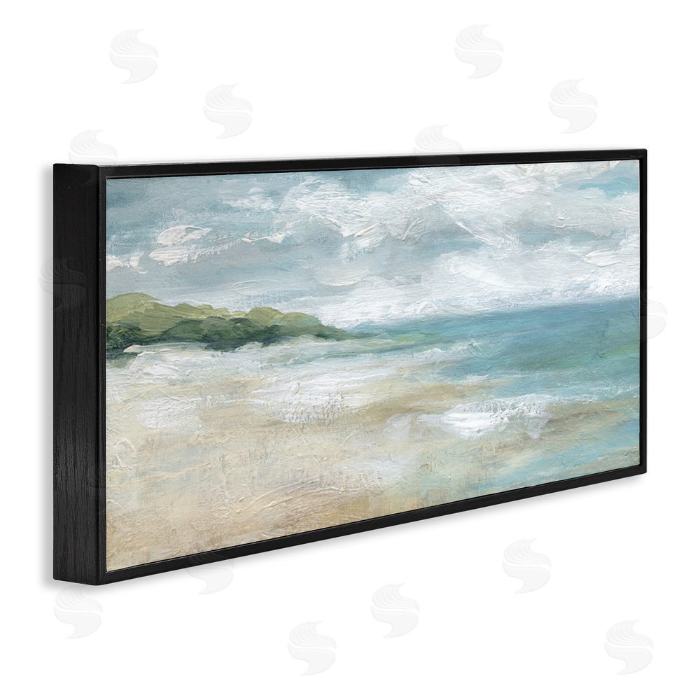 Carol Robinson Sweeping Coastal Expanse Black Framed Giclee Art Print