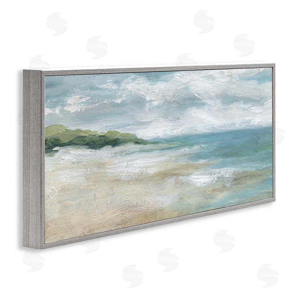 Carol Robinson Sweeping Coastal Expanse Gray Framed Giclee Art Print
