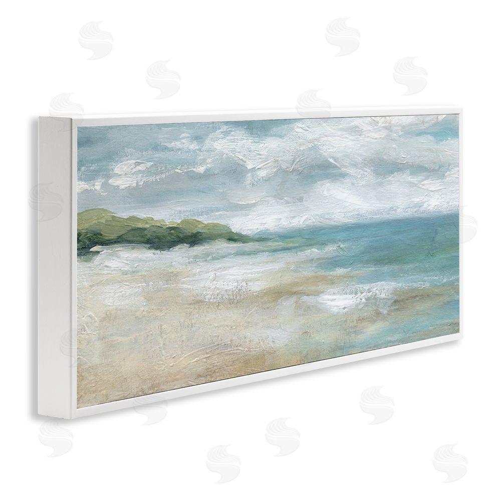 Carol Robinson Sweeping Coastal Expanse White Frame Giclee Art Print