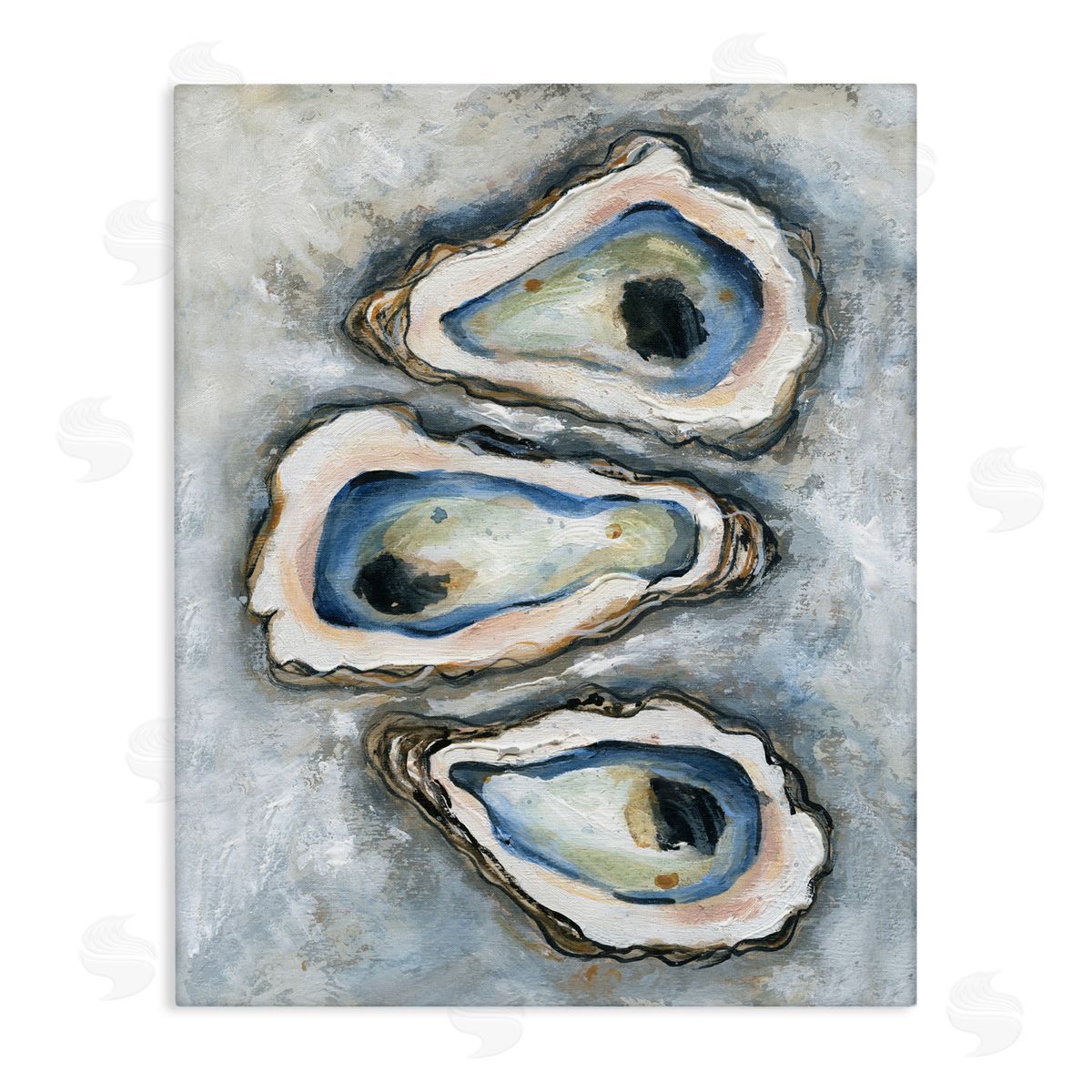 Carol Robinson Oyster Bar Trio Canvas Wall Art Print
