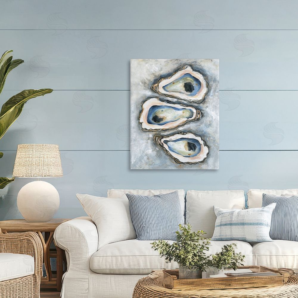Carol Robinson Oyster Bar Trio Printed Wall Art in Room