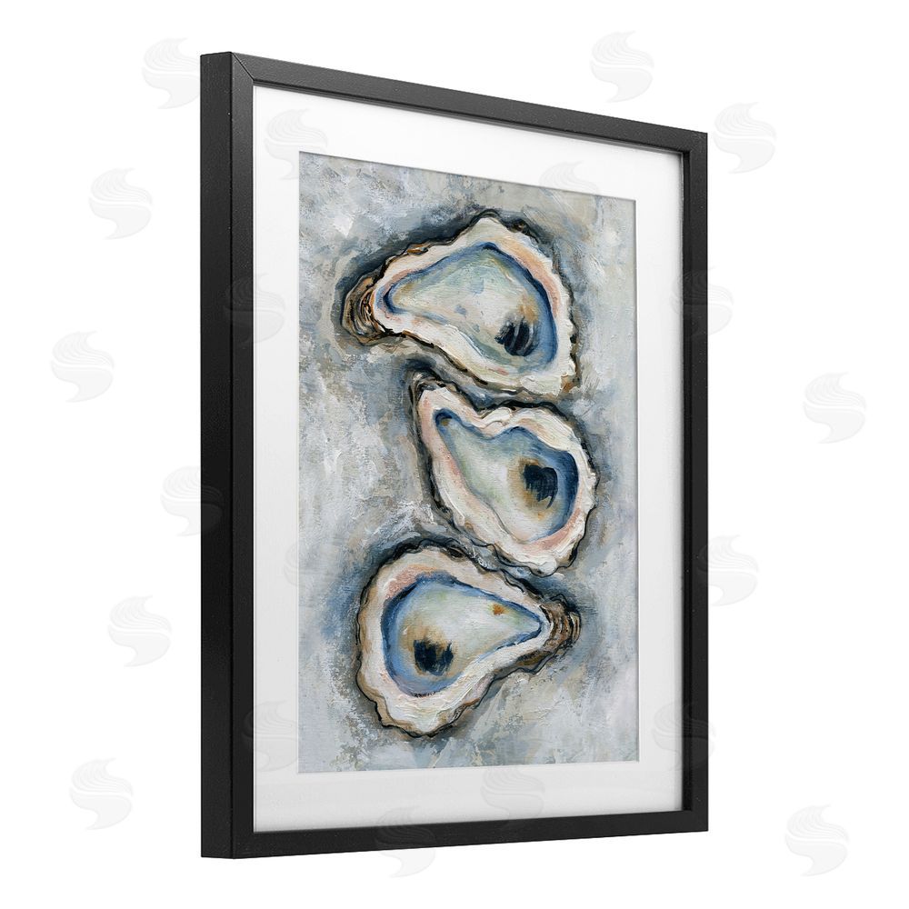 Carol Robinson Organic Oyster Bar Black Framed Print Under Glass Art