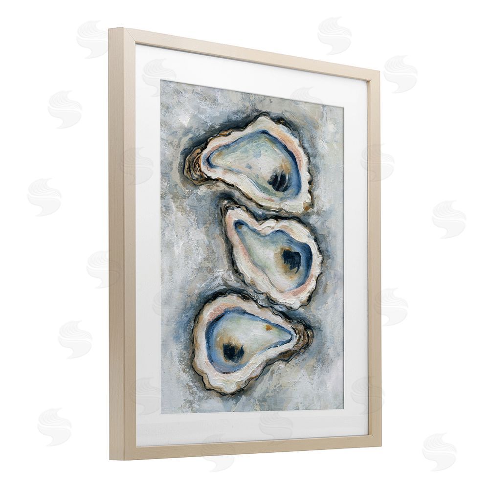Carol Robinson Organic Oyster Bar Birch Framed Print Under Glass Art