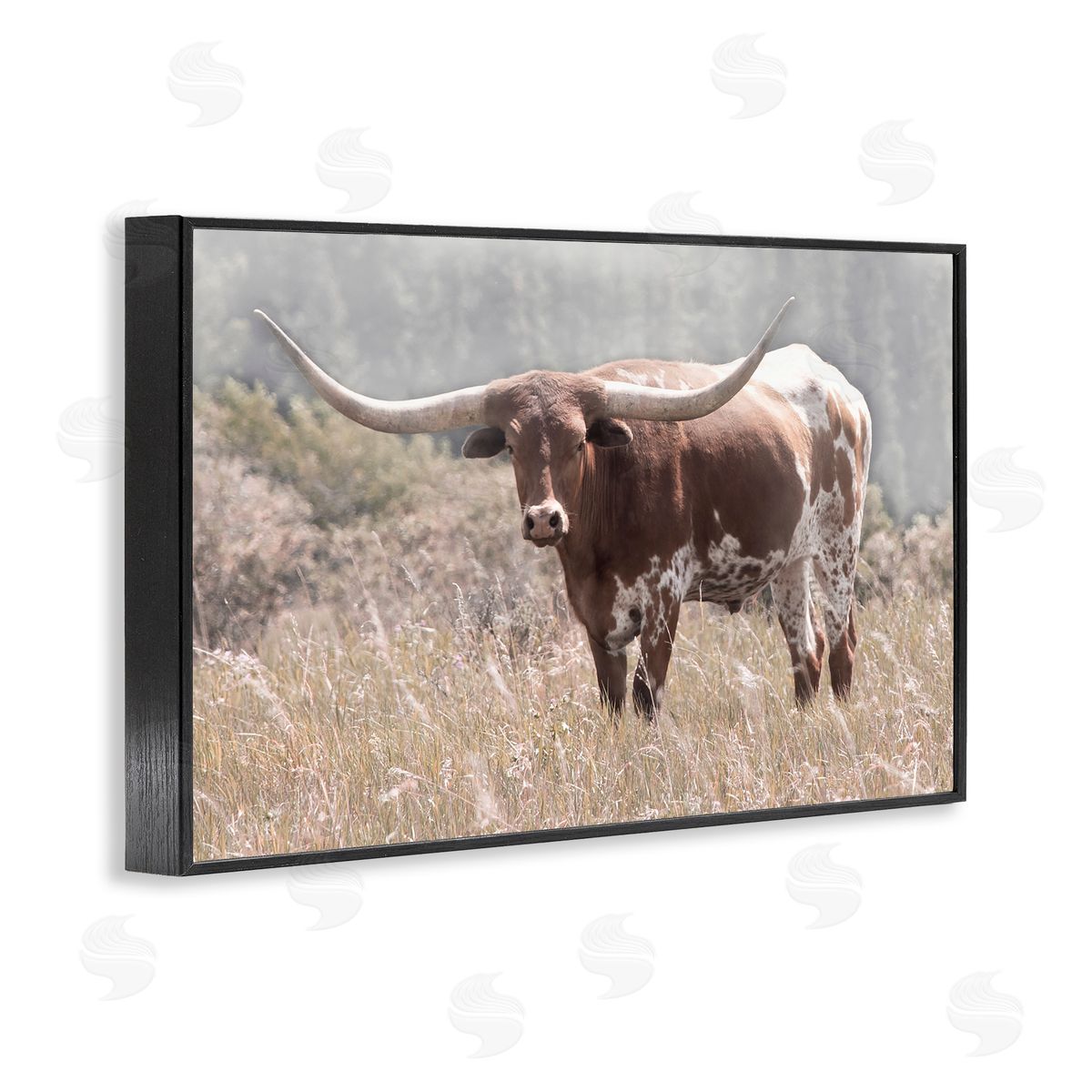 Carol Robinson Texas Longhorn Photograph Black Framed Giclee Art Print