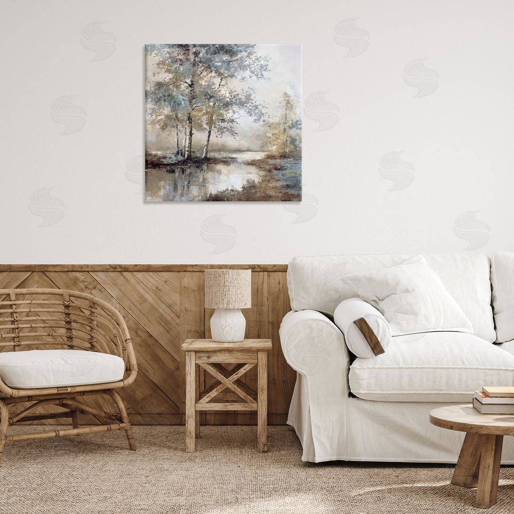 T.C. Chiu Meandering River Landscape Printed Wall Art in Room