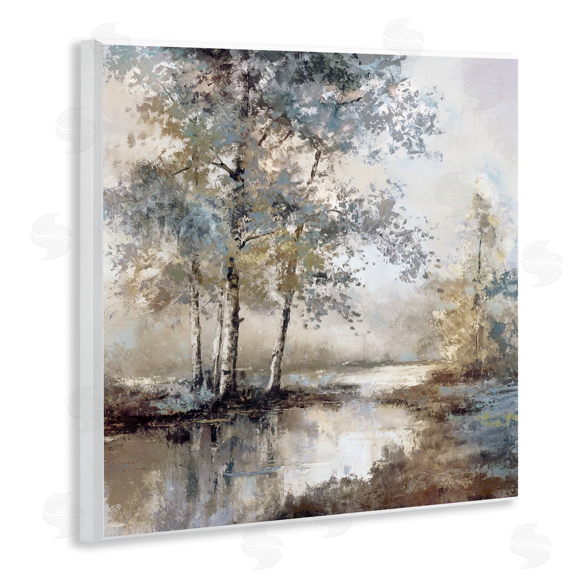 T.C. Chiu Meandering River Landscape Wall Plaque Art Print