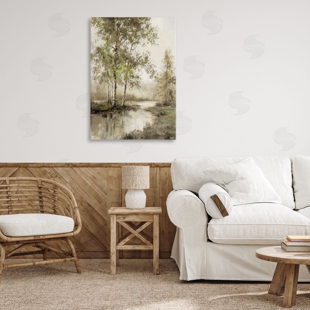T.C. Chiu Spring River in Forest Printed Wall Art in Room