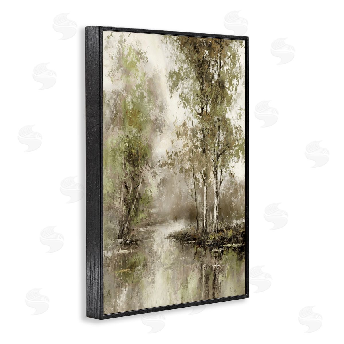T.C. Chiu Spring Forest River Black Framed Giclee Art Print