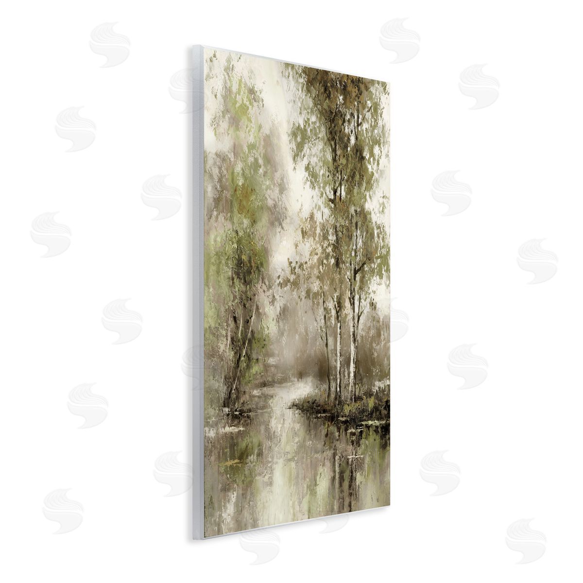 T.C. Chiu Spring Forest River Wall Plaque Art Print
