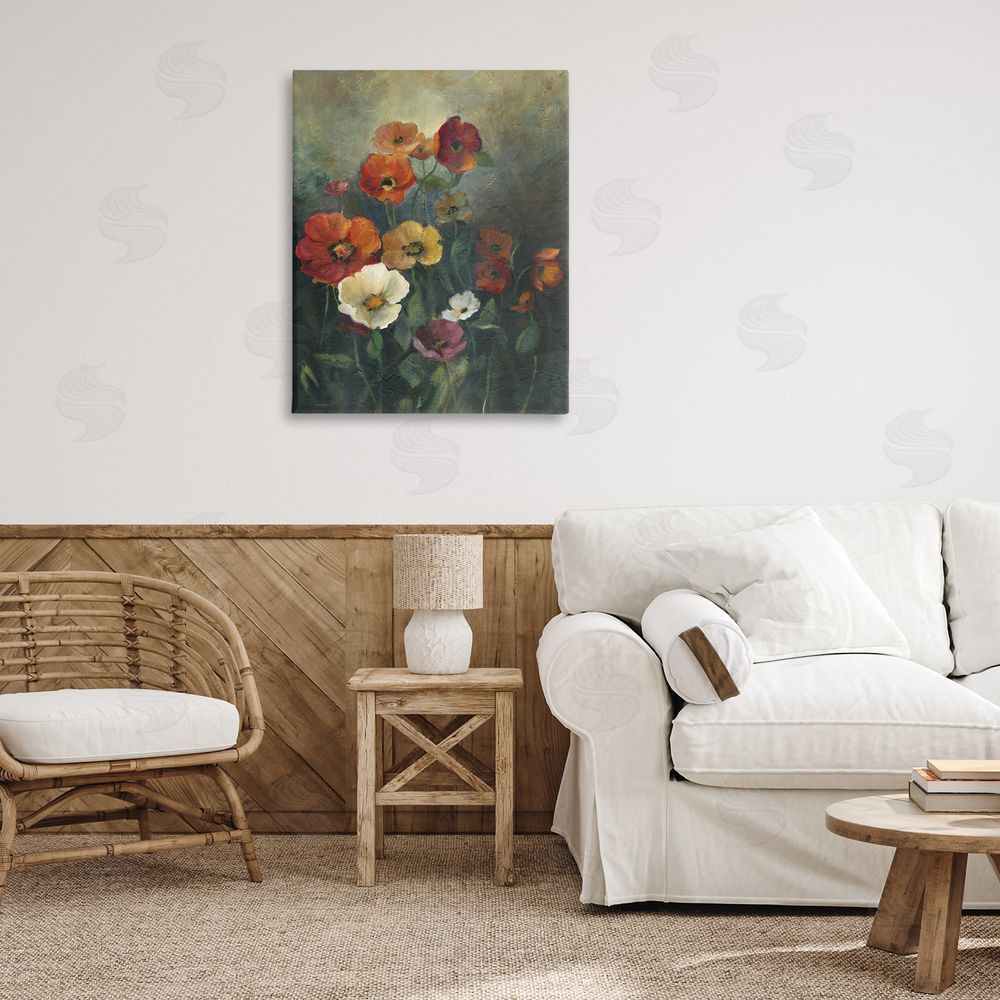 Carol Robinson Poppies at Dawn Scene Printed Wall Art in Room