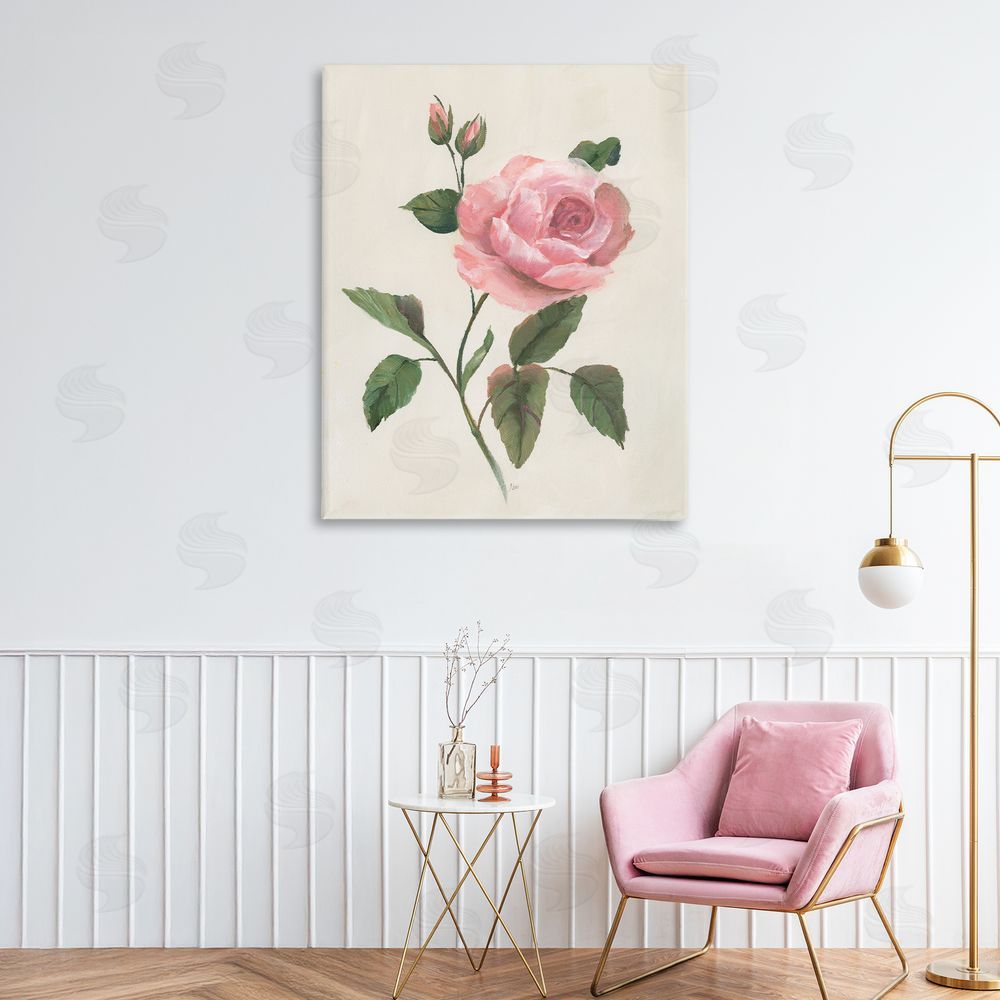 Nan Rosie Rose Floral Study Printed Wall Art in Room