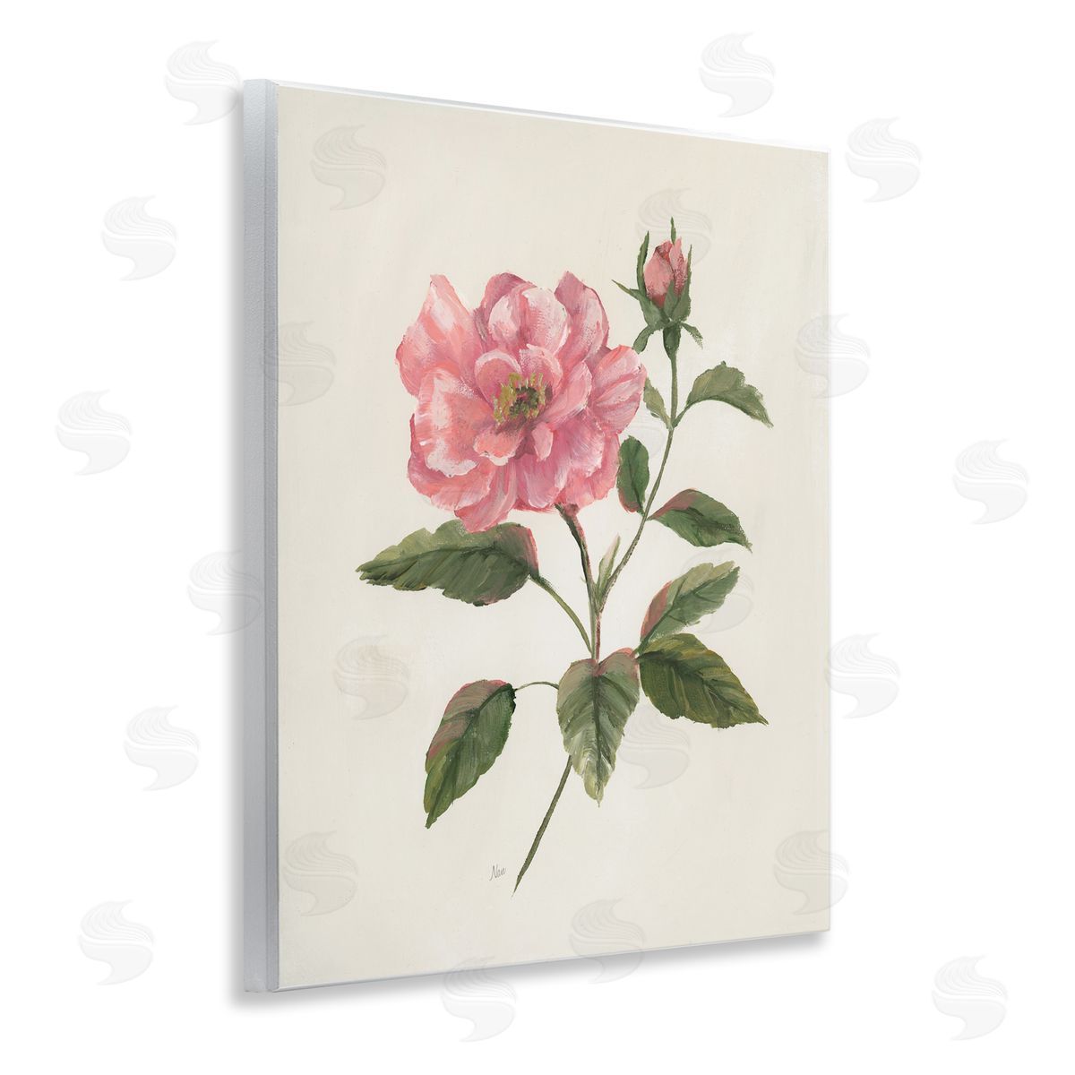 Nan Rosie Rose Flower Blossom Wall Plaque Art Print